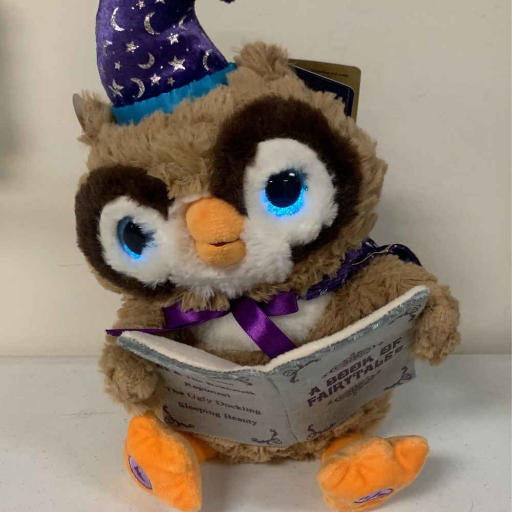 Octavius the Storytelling Owl Stuffed Animal Plush Toy, 12" Tall - Picture 6 of 8